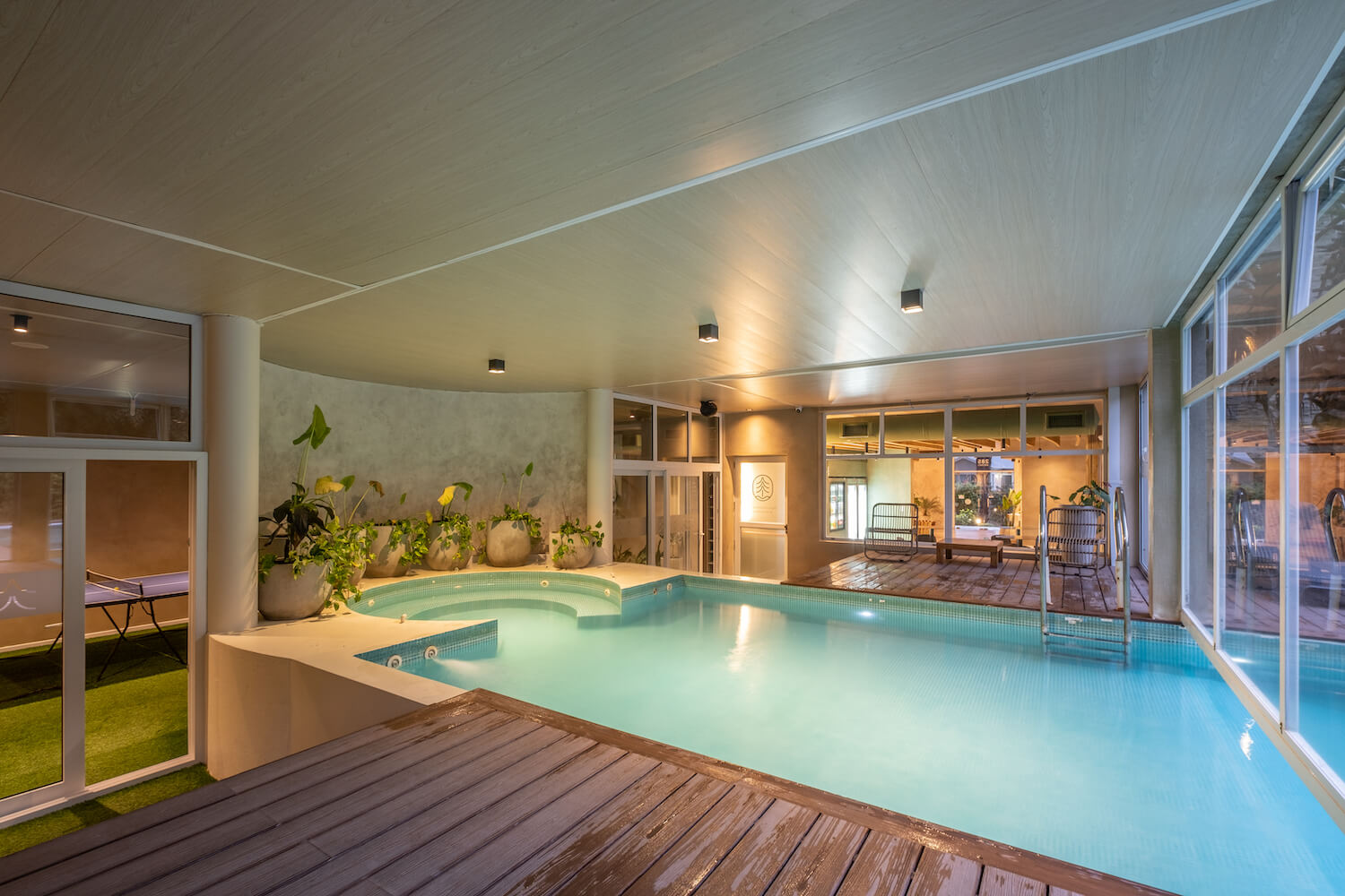 Piscina climatizada in-out